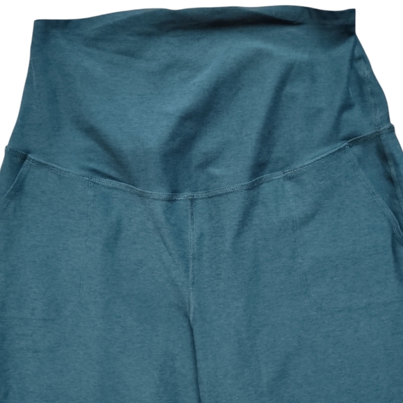 Beyond Yoga Beyond the Bump Spacedye Midi Joggers Midnight Green Heather - Picture 4 of 15